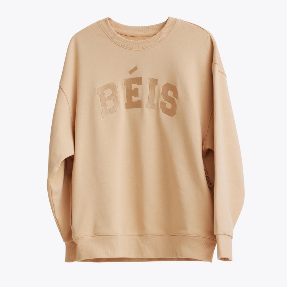 BEIS The Sweatshirt in Beige